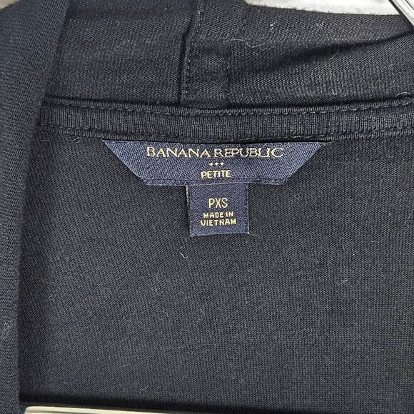 BANANA REPUBLIC FACTORY Black Long Sleeve Open Dress Cardigan Shaw Petite XSmall - Picture 2 of 4